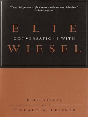 cover image of Conversations with Elie Wiesel
